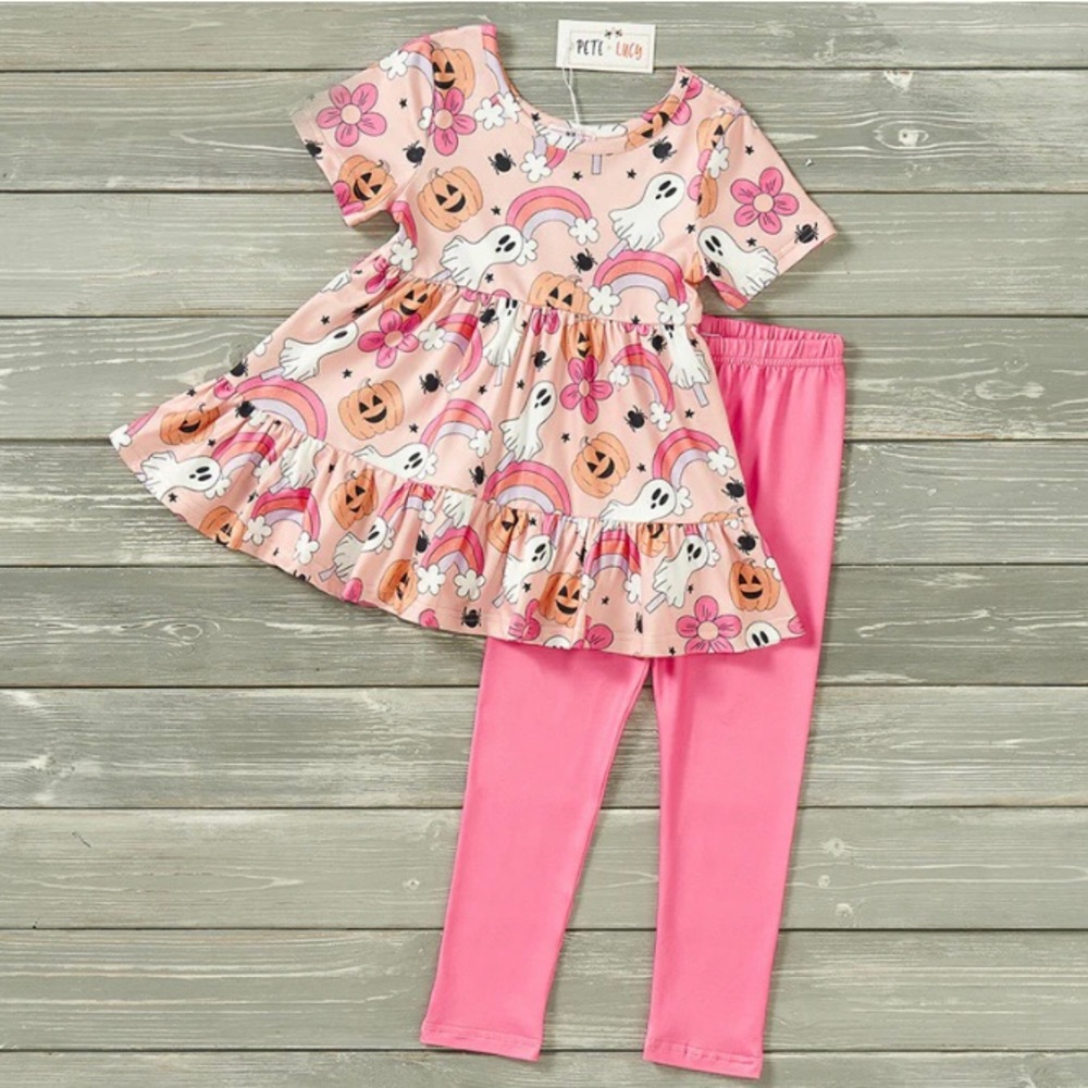 NWT Pete+Lucy Spooky Doodle Pant Set